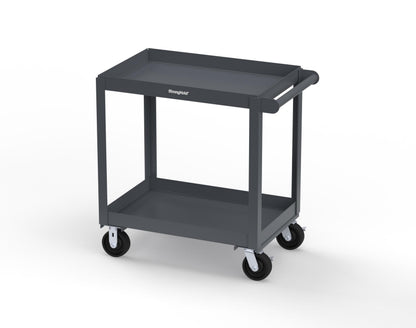 Extreme Duty 12 GA Mobile Service Cart with 12 GA Steel Top, 2 Shelves - 36 in. W x 24 in. D x 40 in. H - SC2436-2-7024