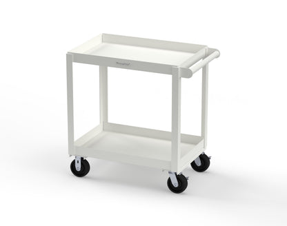 Extreme Duty 12 GA Mobile Service Cart with 12 GA Steel Top, 2 Shelves - 36 in. W x 24 in. D x 40 in. H - SC2436-2-9003