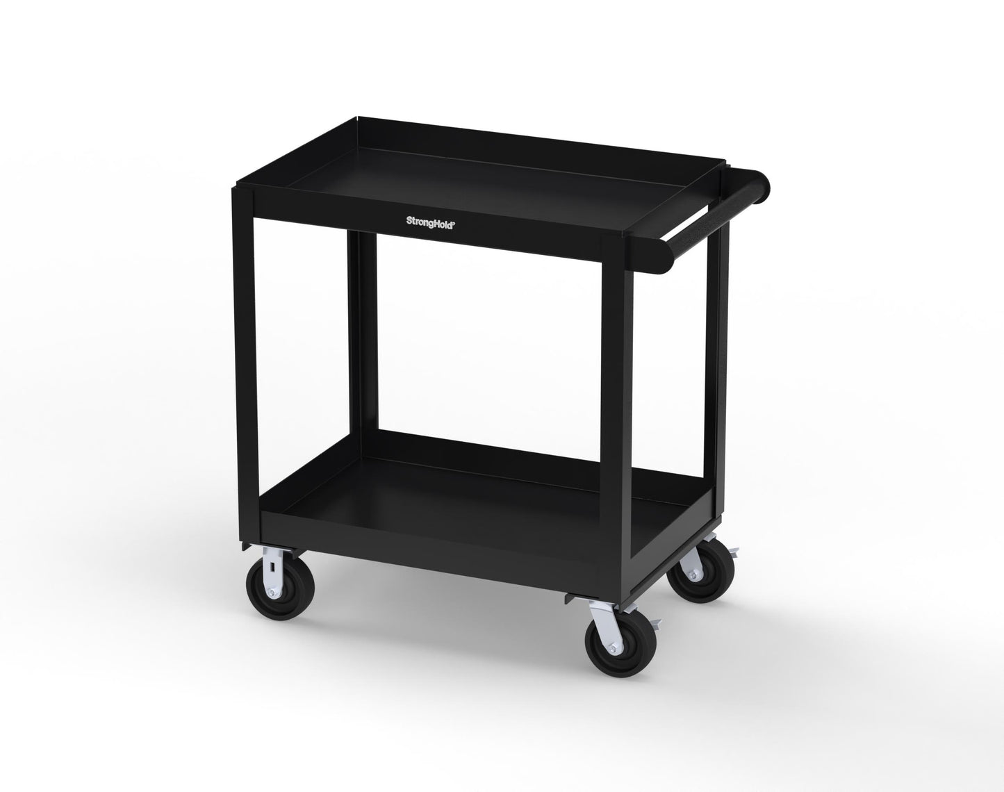 Extreme Duty 12 GA Mobile Service Cart with 12 GA Steel Top, 2 Shelves - 36 in. W x 24 in. D x 40 in. H - SC2436-2-9005