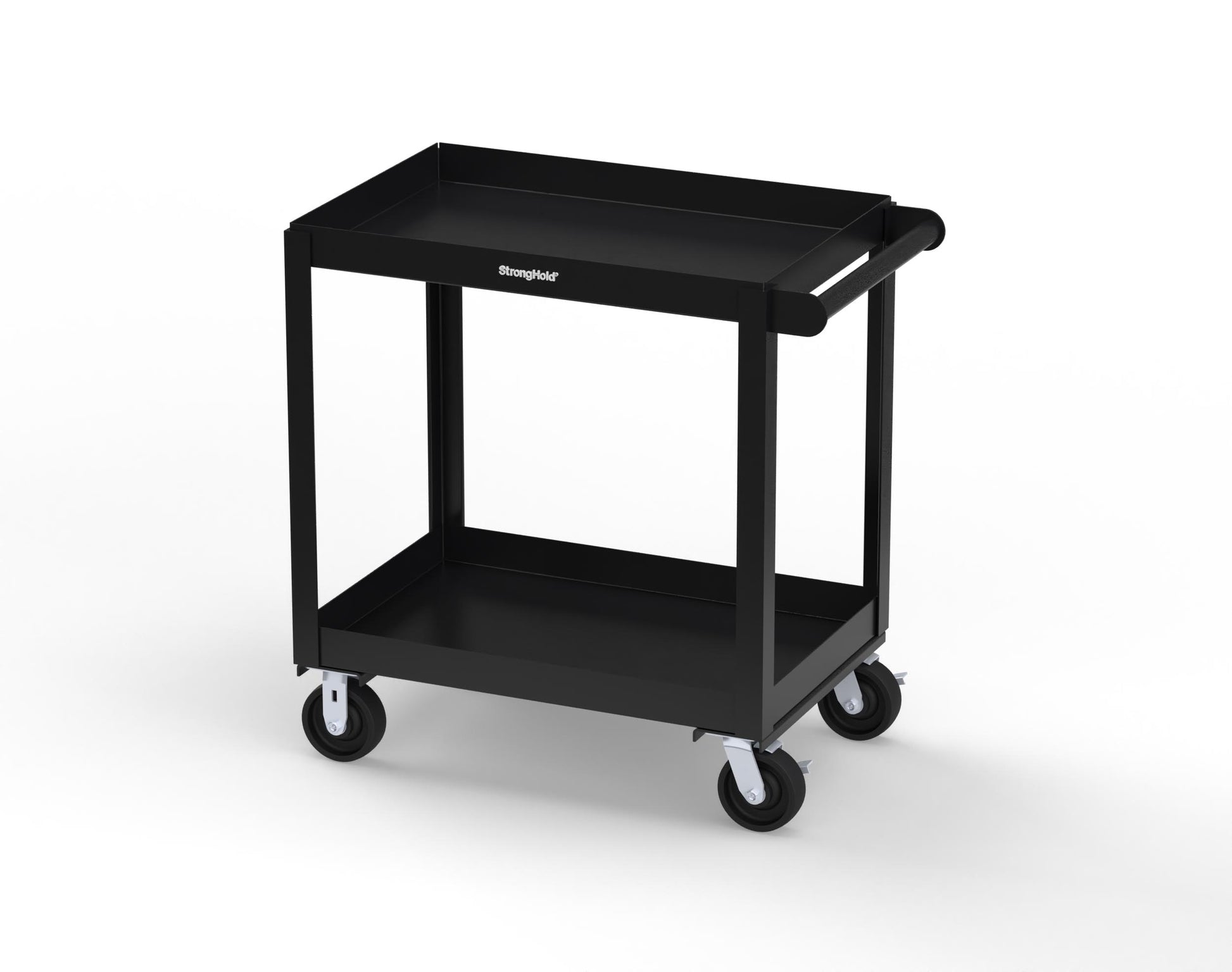 Extreme Duty 12 GA Mobile Service Cart with 12 GA Steel Top, 2 Shelves - 36 in. W x 24 in. D x 40 in. H - SC2436-2-9005