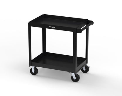 Extreme Duty 12 GA Mobile Service Cart with 12 GA Steel Top, 2 Shelves - 36 in. W x 24 in. D x 40 in. H - SC2436-2-9005