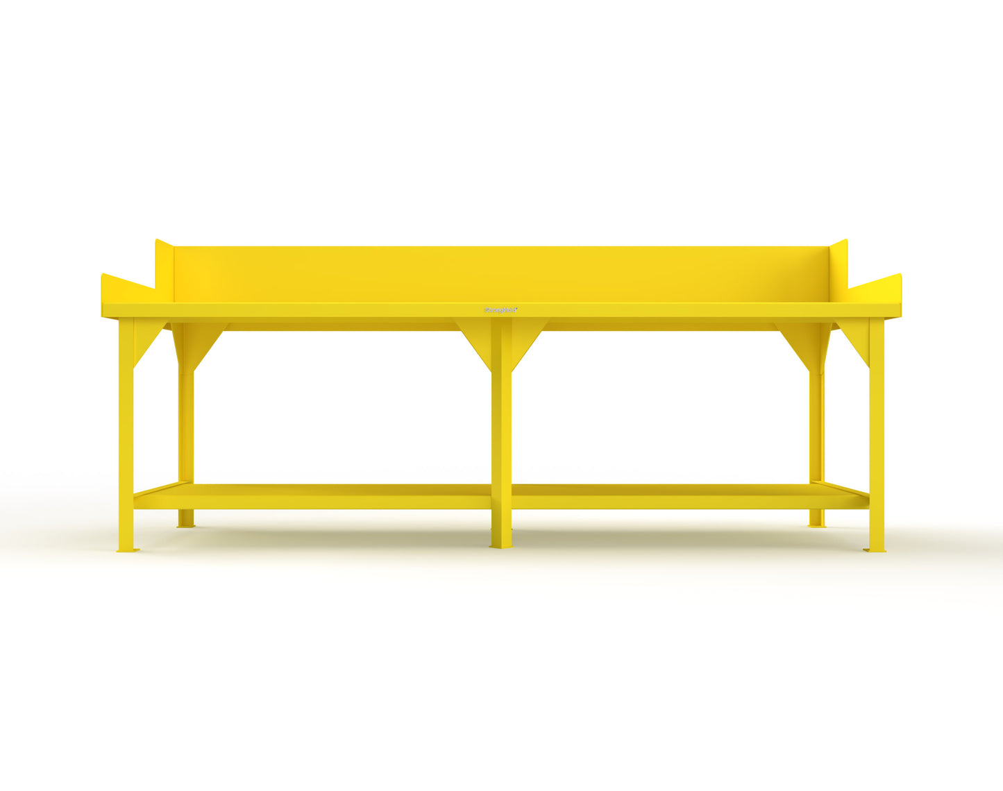 Extreme Duty 7 GA Shop Table with Side Guards, 1 Shelf - 108 In. W x 36 In. D x 46 In. H - T10836SG-1023