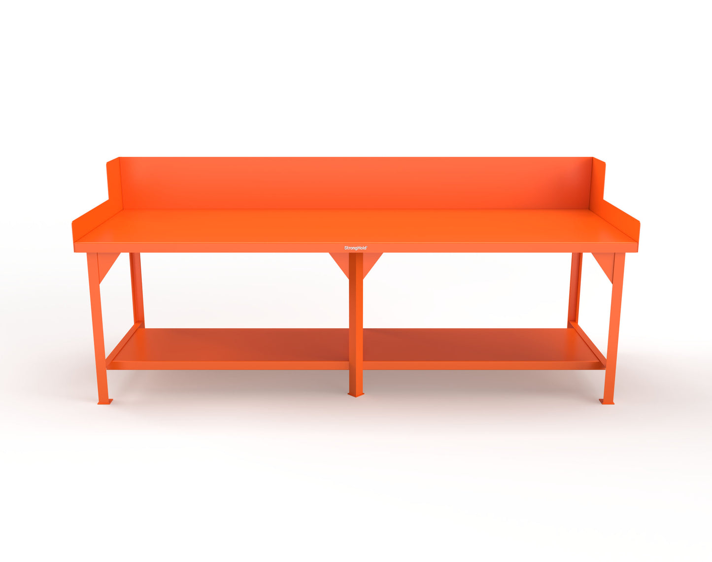 Extreme Duty 7 GA Shop Table with Side Guards, 1 Shelf - 108 In. W x 36 In. D x 46 In. H - T10836SG-2004