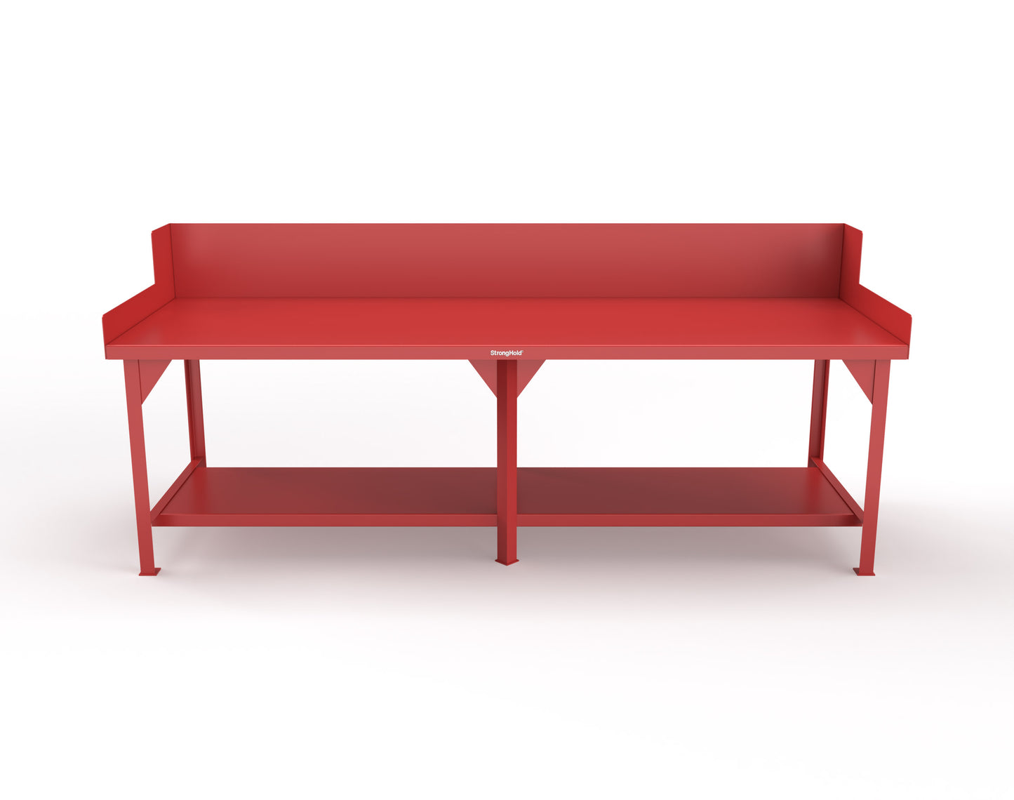 Extreme Duty 7 GA Shop Table with Side Guards, 1 Shelf - 108 In. W x 36 In. D x 46 In. H - T10836SG-3001