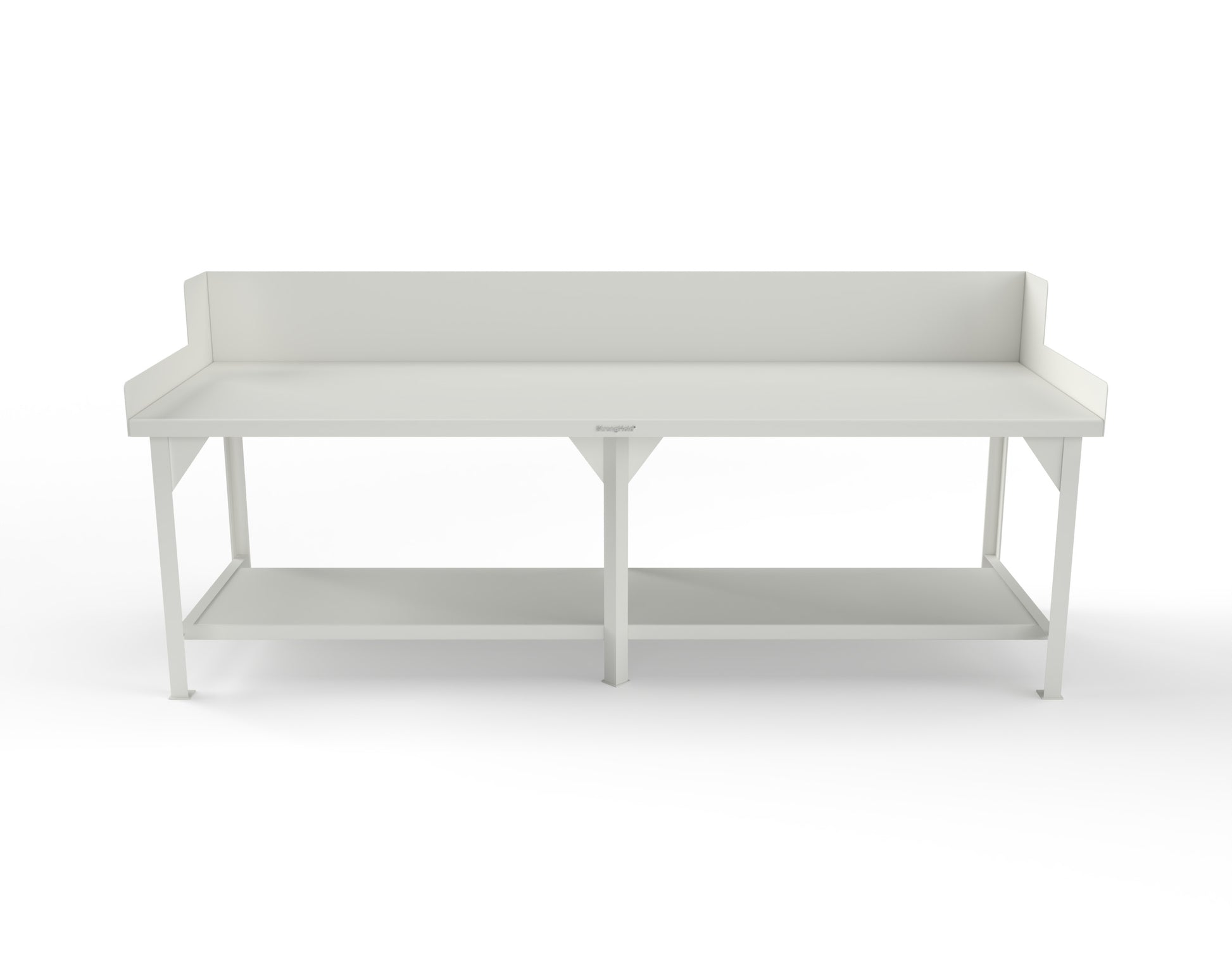Extreme Duty 7 GA Shop Table with Side Guards, 1 Shelf - 108 In. W x 36 In. D x 46 In. H - T10836SG-9003