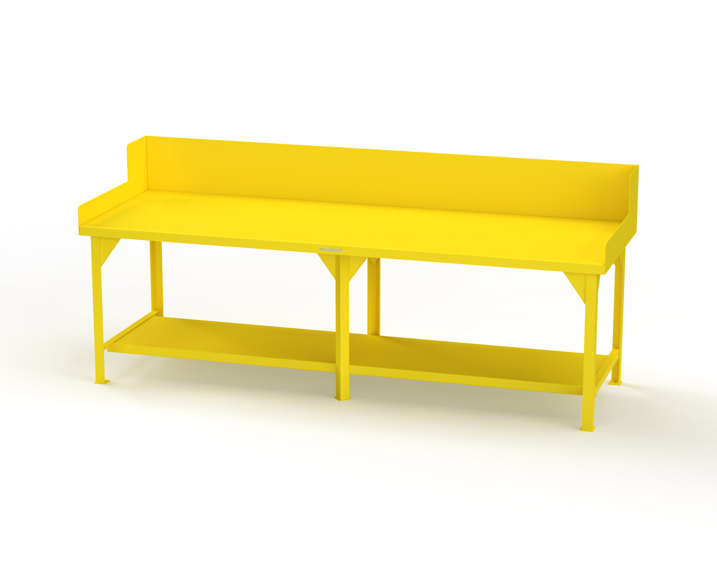 Extreme Duty 7 GA Shop Table with Side Guards, 1 Shelf - 108 In. W x 36 In. D x 46 In. H - T10836SG-1023