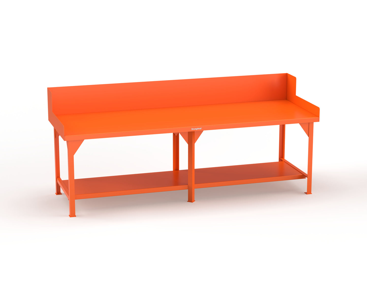 Extreme Duty 7 GA Shop Table with Side Guards, 1 Shelf - 108 In. W x 36 In. D x 46 In. H - T10836SG-2004