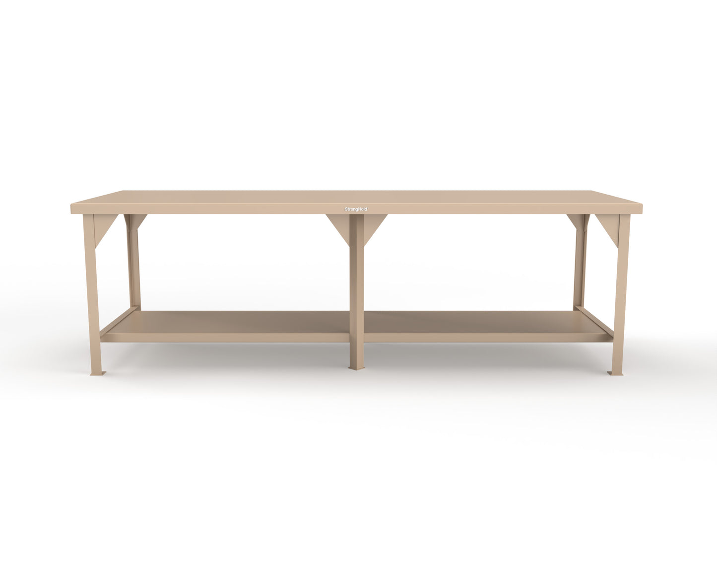 Extreme Duty 7 GA Shop Table with 1 Shelf - 108 In. W x 36 In. D x 34 In. H - T10836-1019