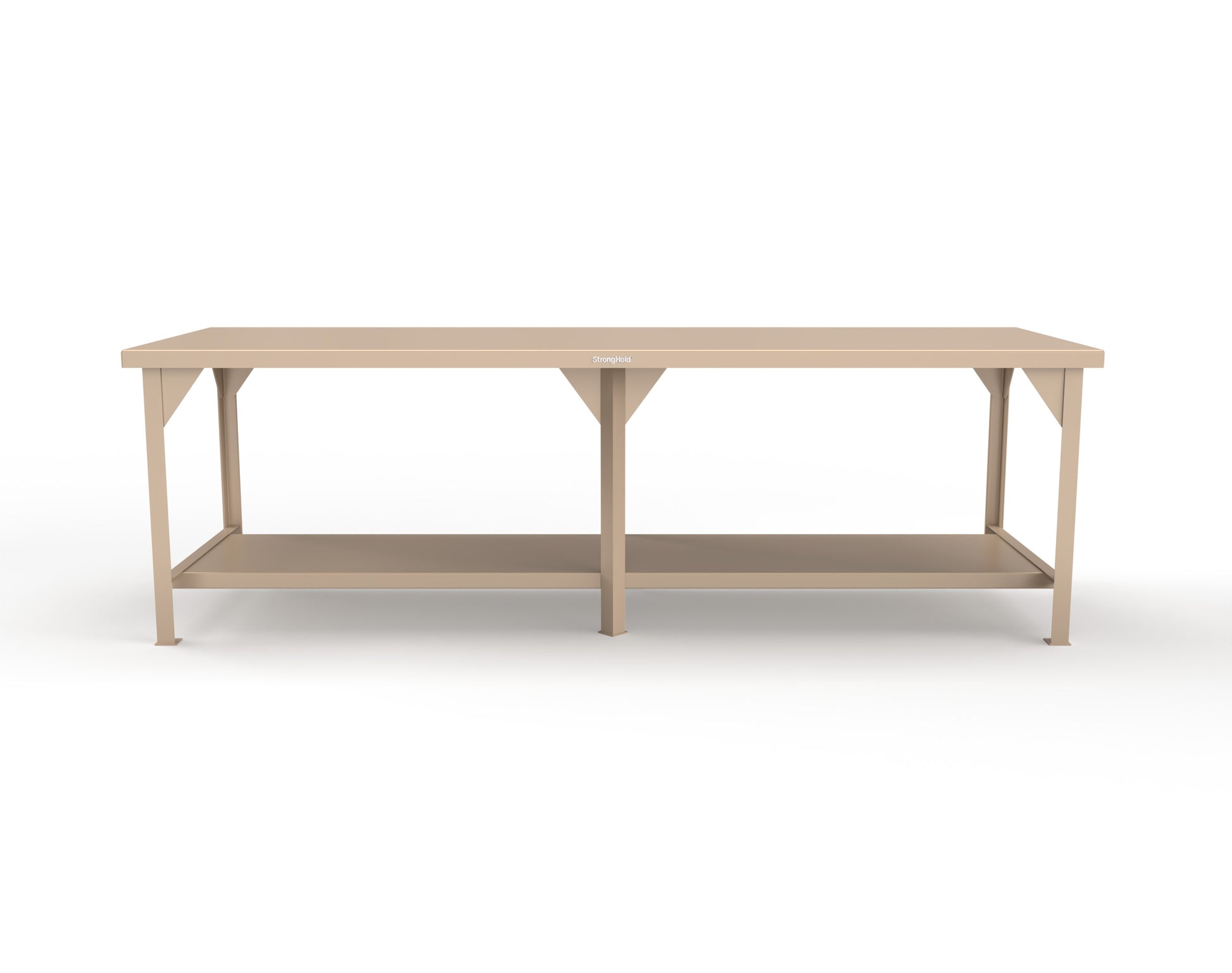 Extreme Duty 7 GA Shop Table with 1 Shelf - 108 In. W x 36 In. D x 34 In. H - T10836-1019