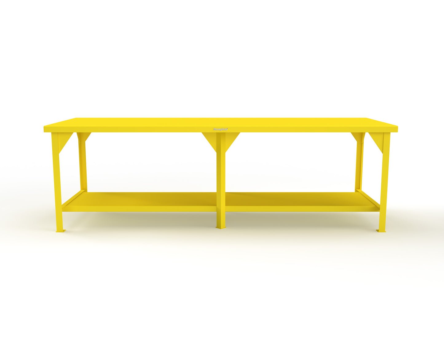 Extreme Duty 7 GA Shop Table with 1 Shelf - 108 In. W x 36 In. D x 34 In. H - T10836-1023