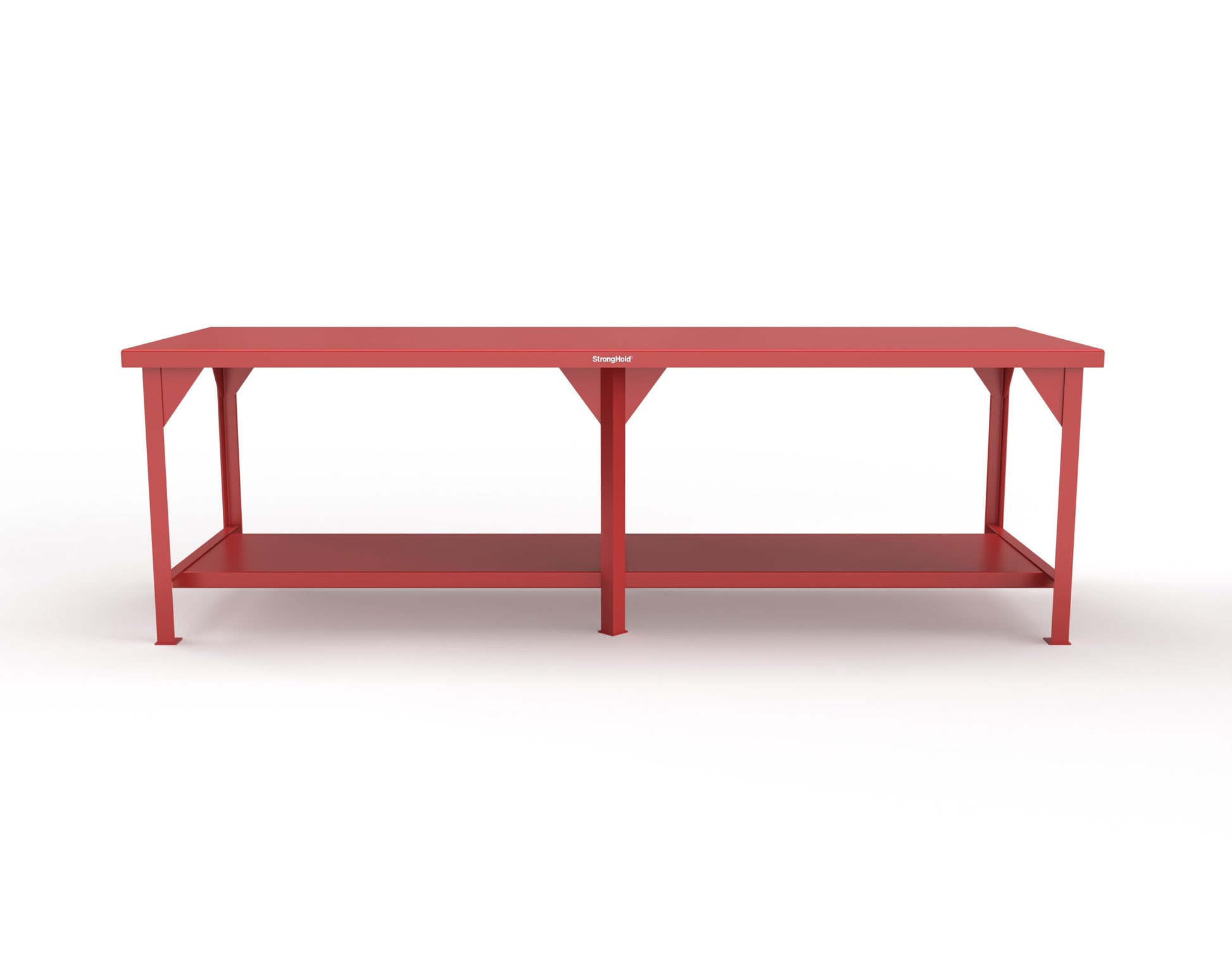 Extreme Duty 7 GA Shop Table with 1 Shelf - 108 In. W x 36 In. D x 34 In. H - T10836-3001
