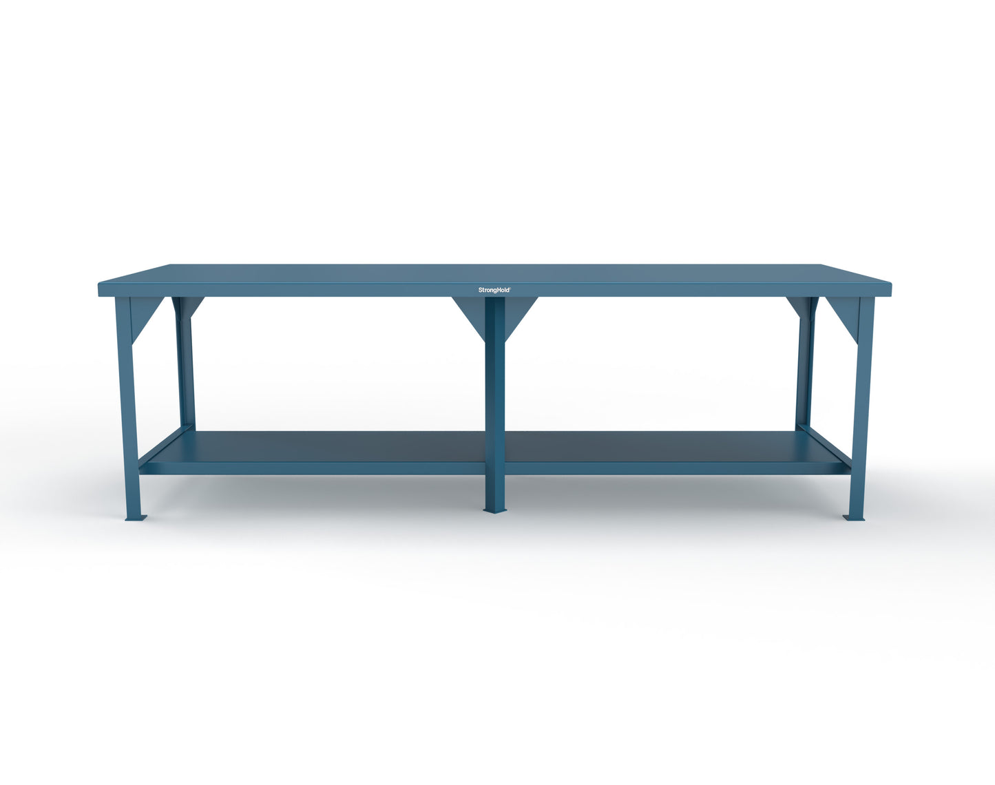 Extreme Duty 7 GA Shop Table with 1 Shelf - 108 In. W x 36 In. D x 34 In. H - T10836-5010