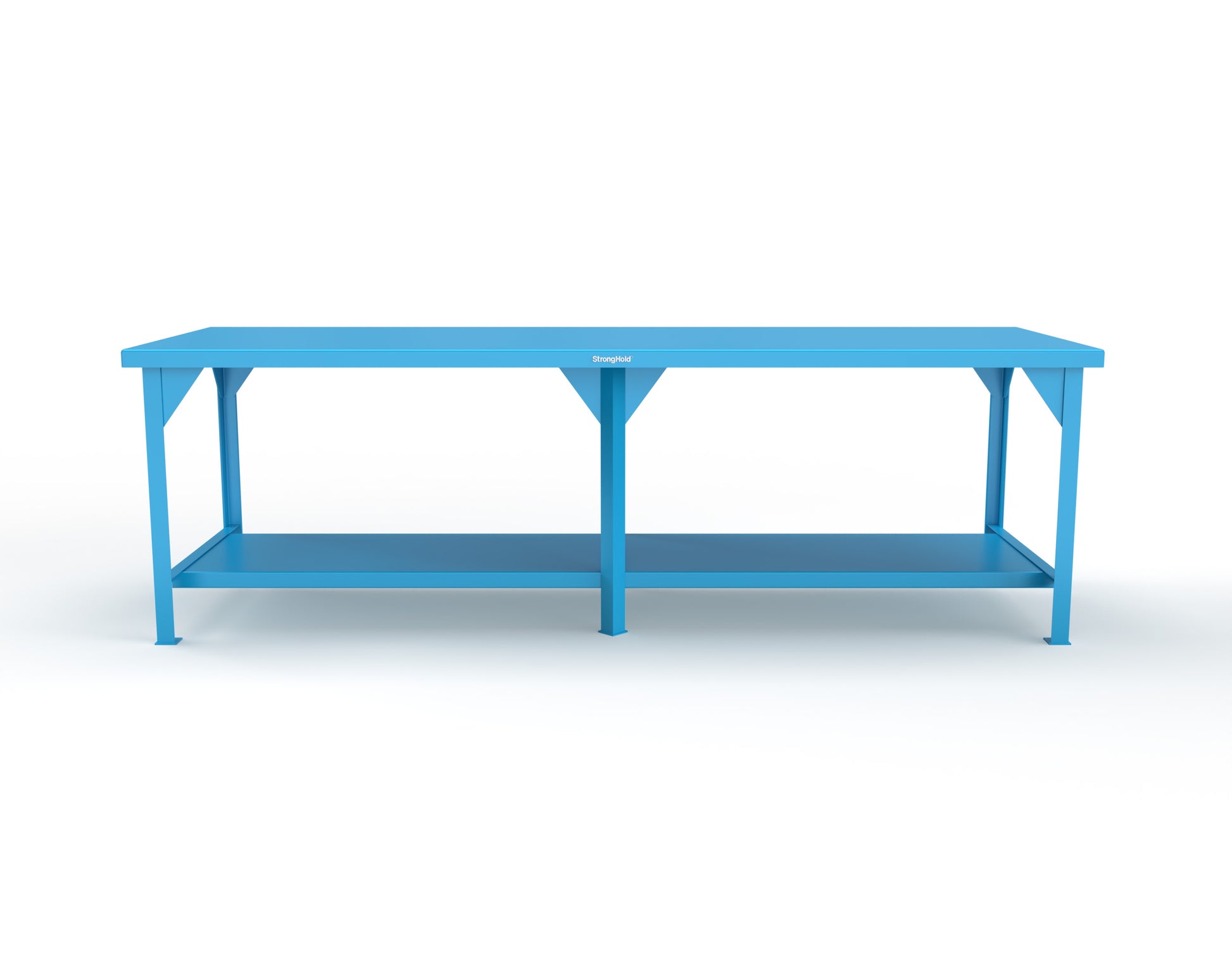 Extreme Duty 7 GA Shop Table with 1 Shelf - 108 In. W x 36 In. D x 34 In. H - T10836-5012