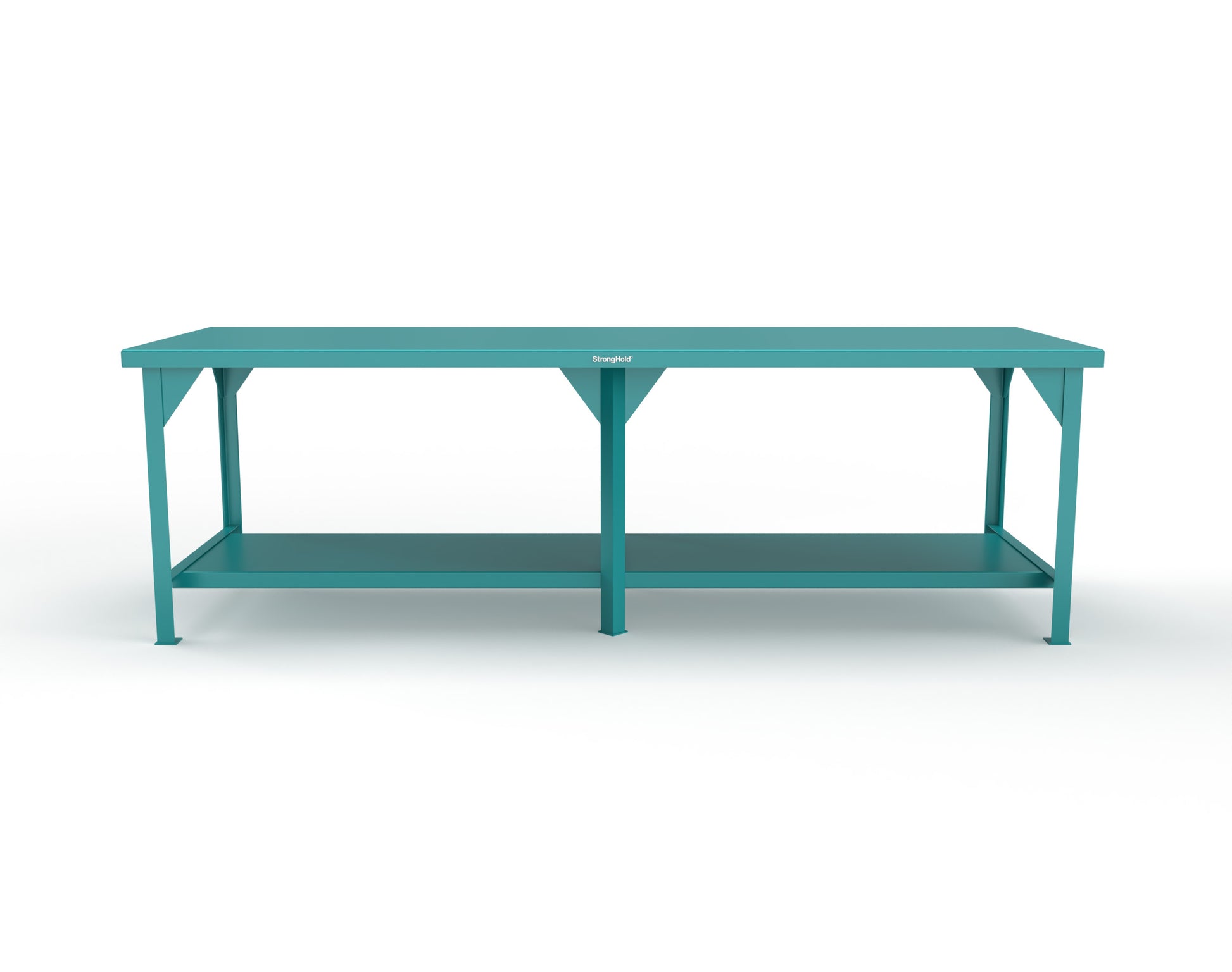 Extreme Duty 7 GA Shop Table with 1 Shelf - 108 In. W x 36 In. D x 34 In. H - T10836-5021