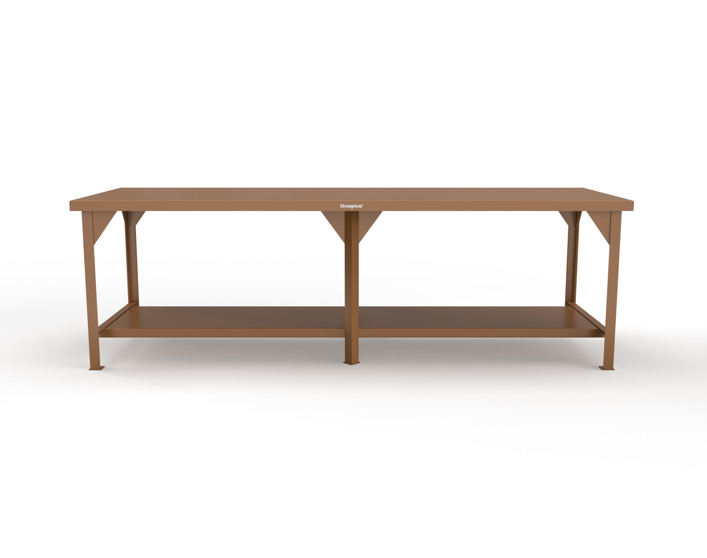 Extreme Duty 7 GA Shop Table with 1 Shelf - 108 In. W x 36 In. D x 34 In. H - T10836-8025