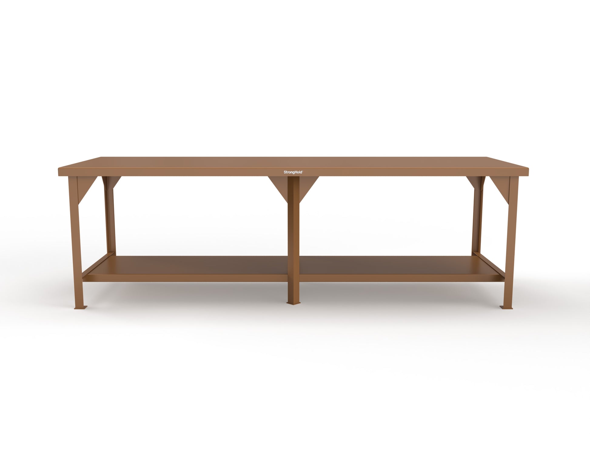 Extreme Duty 7 GA Shop Table with 1 Shelf - 108 In. W x 36 In. D x 34 In. H - T10836-8025