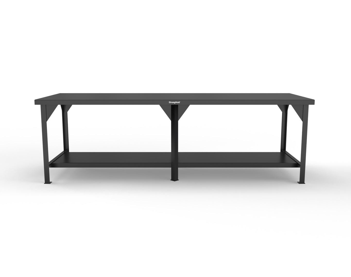 Extreme Duty 7 GA Shop Table with 1 Shelf - 108 In. W x 36 In. D x 34 In. H - T10836-9005