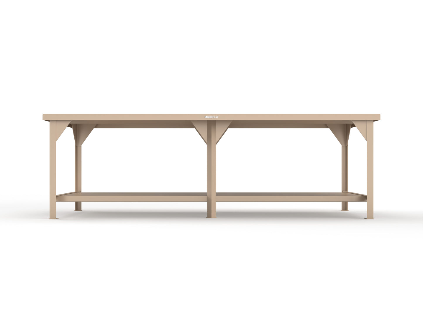 Extreme Duty 7 GA Shop Table with 1 Shelf - 108 In. W x 36 In. D x 34 In. H - T10836-1019