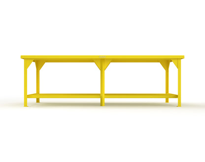 Extreme Duty 7 GA Shop Table with 1 Shelf - 108 In. W x 36 In. D x 34 In. H - T10836-1023