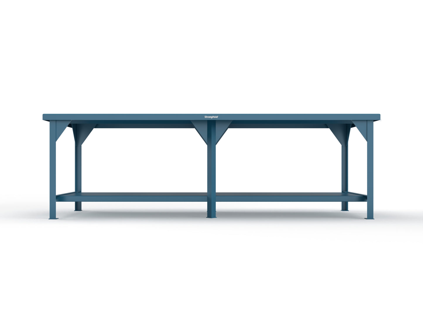 Extreme Duty 7 GA Shop Table with 1 Shelf - 108 In. W x 36 In. D x 34 In. H - T10836-5010