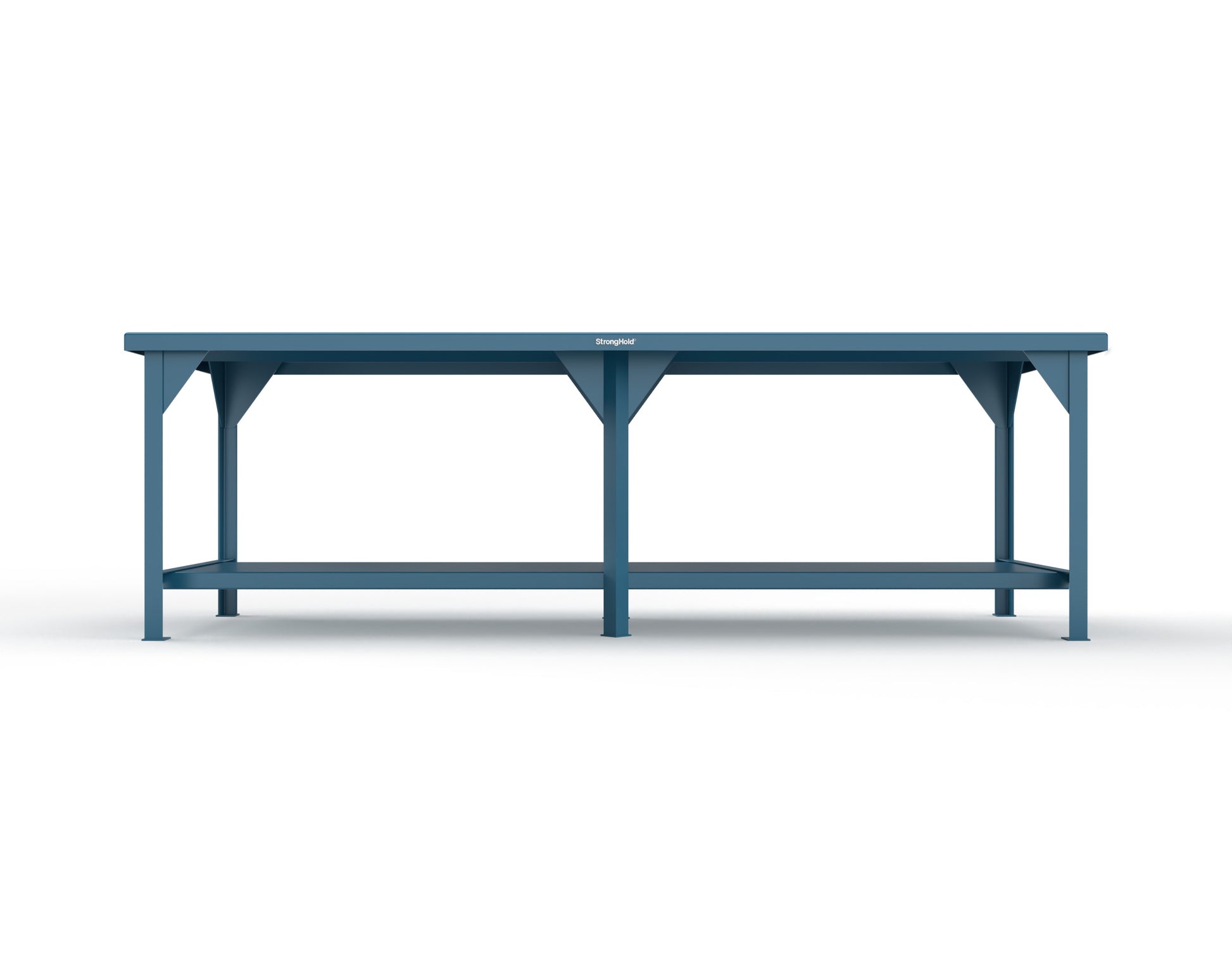 Extreme Duty 7 GA Shop Table with 1 Shelf - 108 In. W x 36 In. D x 34 In. H - T10836-5010