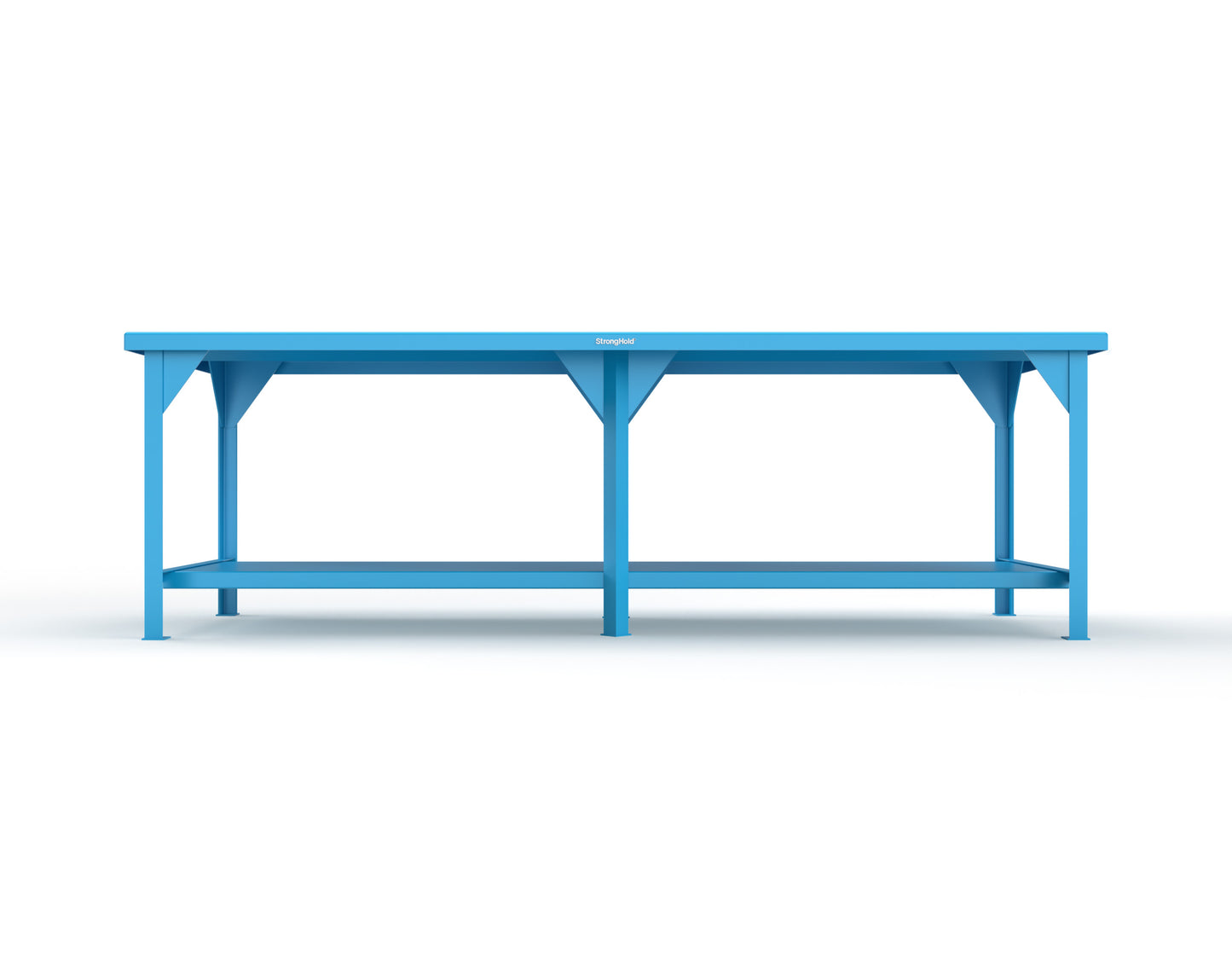 Extreme Duty 7 GA Shop Table with 1 Shelf - 108 In. W x 36 In. D x 34 In. H - T10836-5012