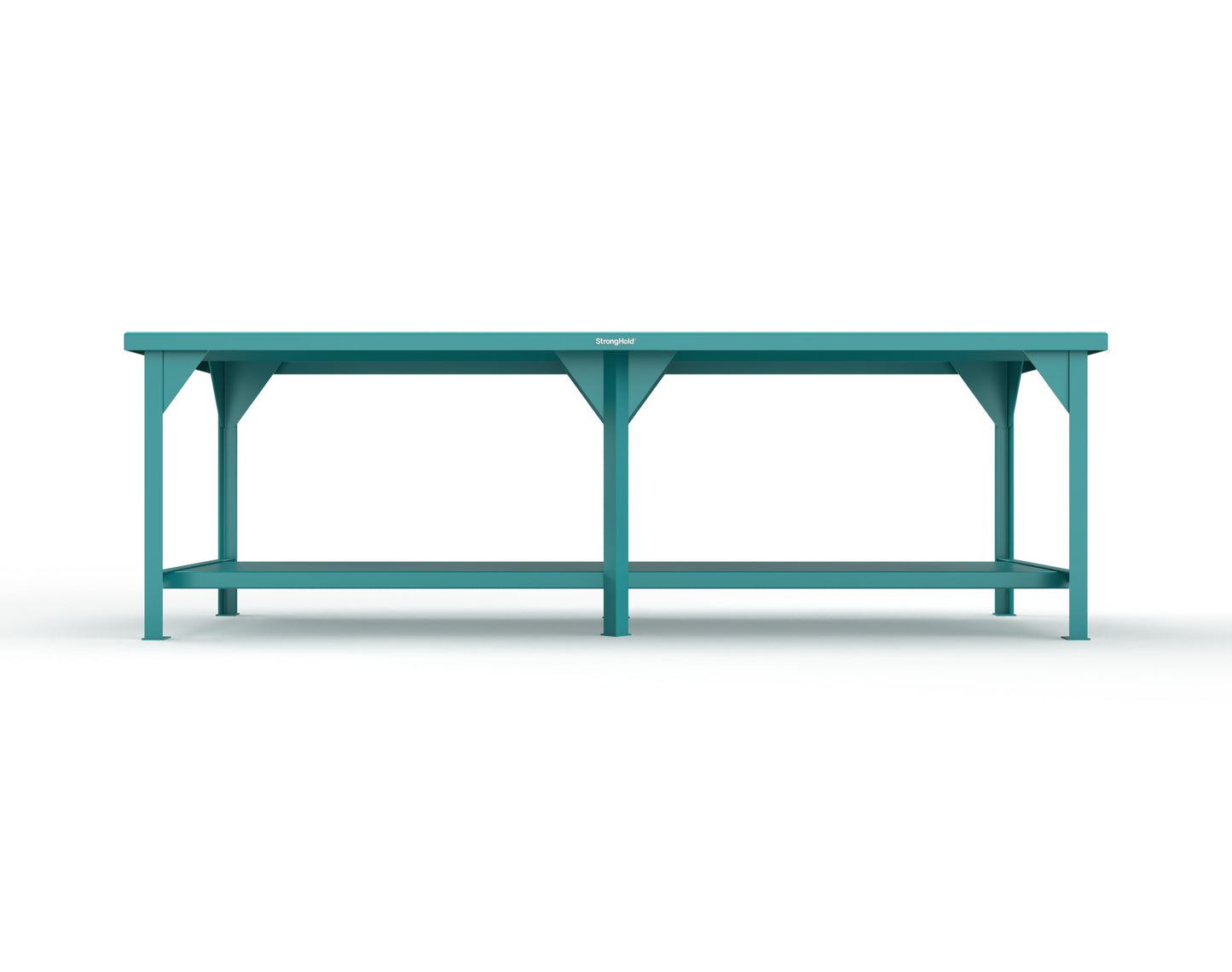 Extreme Duty 7 GA Shop Table with 1 Shelf - 108 In. W x 36 In. D x 34 In. H - T10836-5021