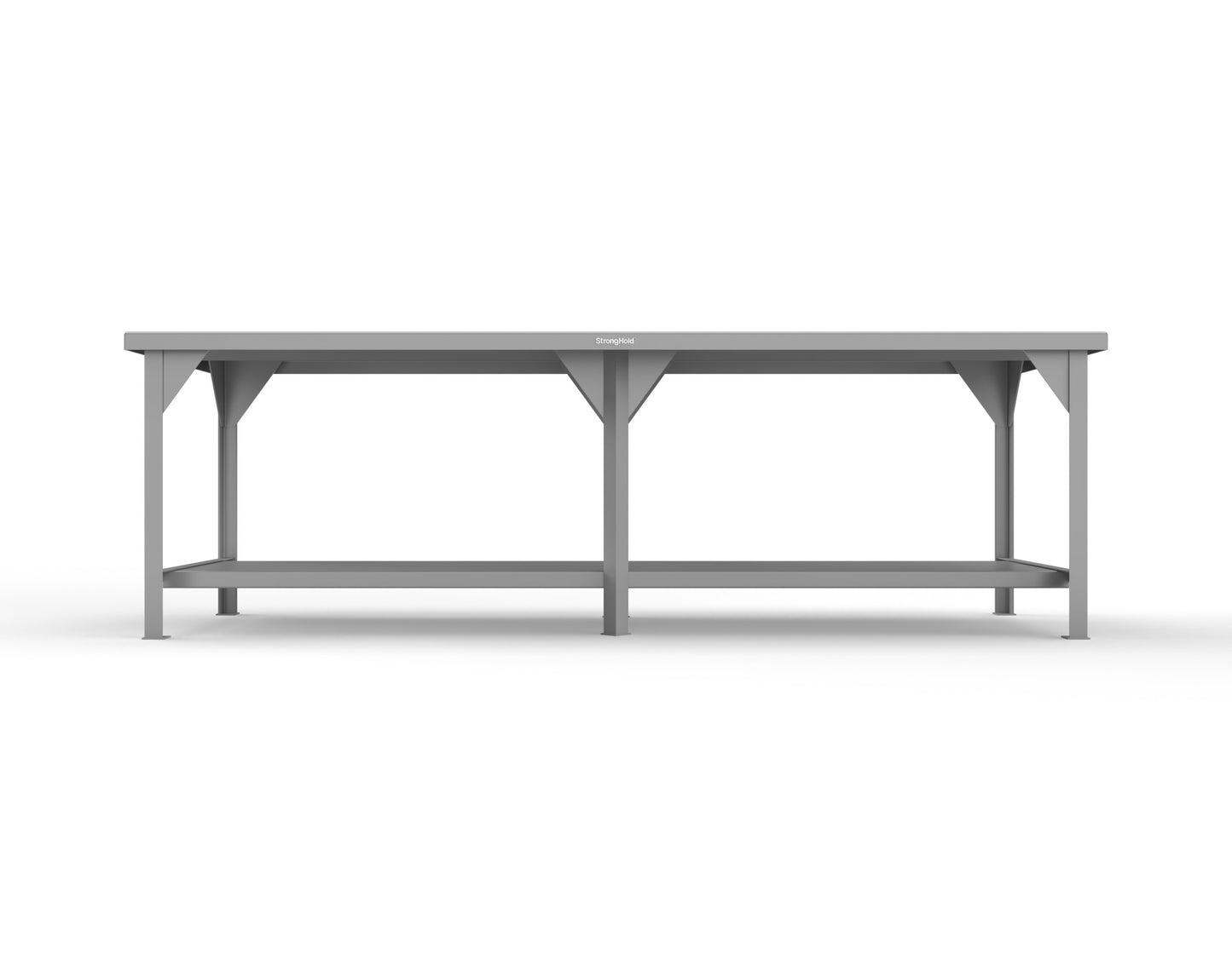 Extreme Duty 7 GA Shop Table with 1 Shelf - 108 In. W x 36 In. D x 34 In. H - T10836-7037