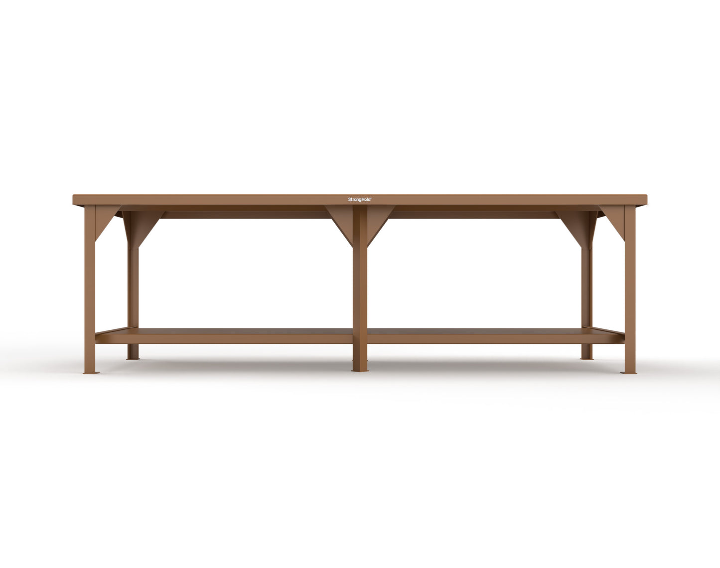 Extreme Duty 7 GA Shop Table with 1 Shelf - 108 In. W x 36 In. D x 34 In. H - T10836-8025