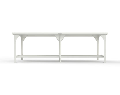 Extreme Duty 7 GA Shop Table with 1 Shelf - 108 In. W x 36 In. D x 34 In. H - T10836-9003