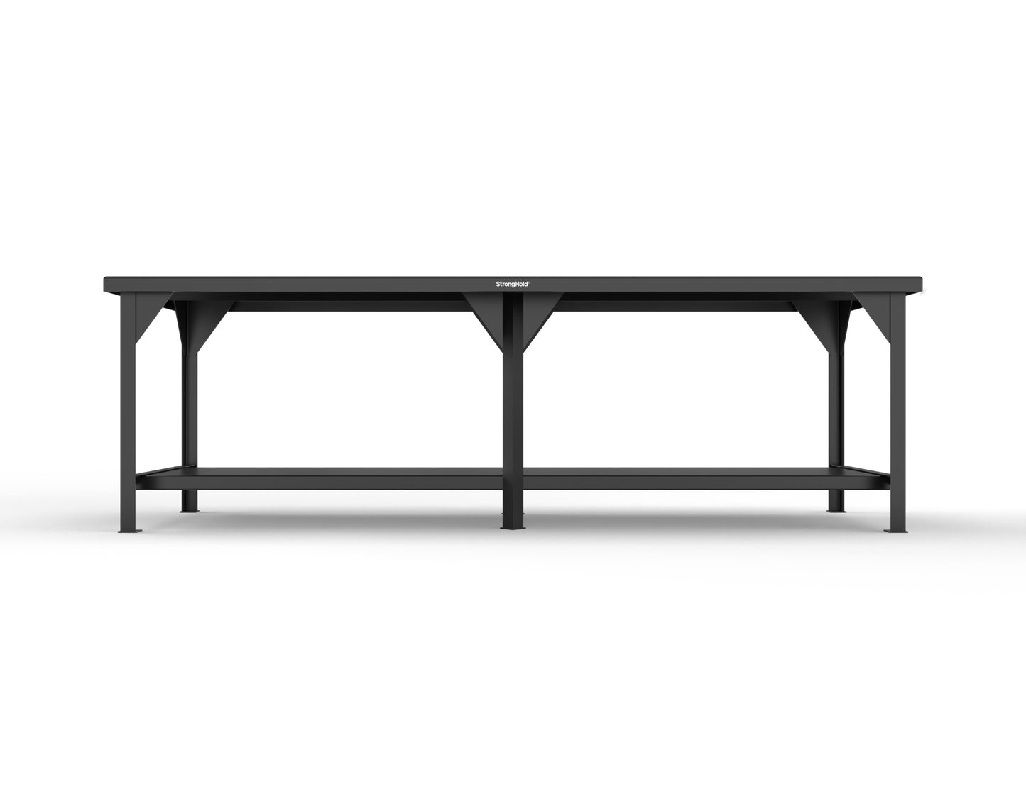 Extreme Duty 7 GA Shop Table with 1 Shelf - 108 In. W x 36 In. D x 34 In. H - T10836-9005
