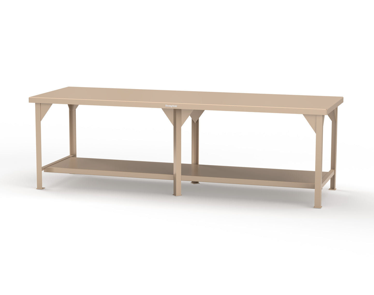 Extreme Duty 7 GA Shop Table with 1 Shelf - 108 In. W x 36 In. D x 34 In. H - T10836-1019