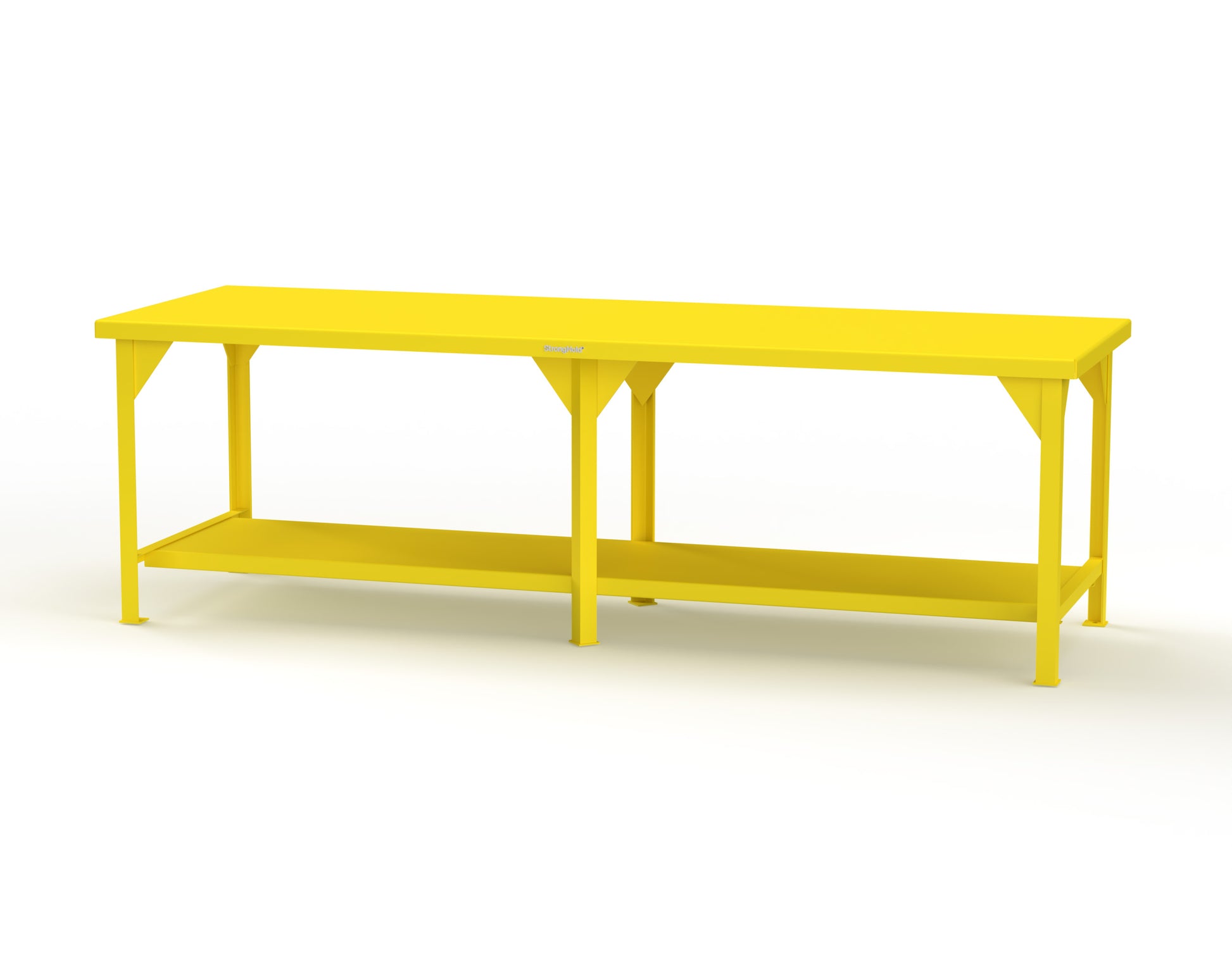Extreme Duty 7 GA Shop Table with 1 Shelf - 108 In. W x 36 In. D x 34 In. H - T10836-1023