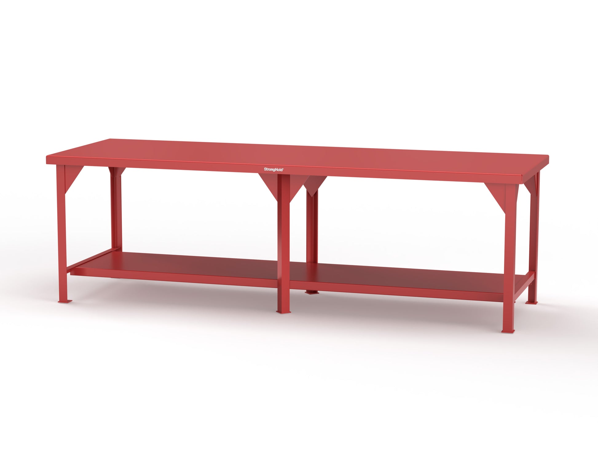 Extreme Duty 7 GA Shop Table with 1 Shelf - 108 In. W x 36 In. D x 34 In. H - T10836-3001
