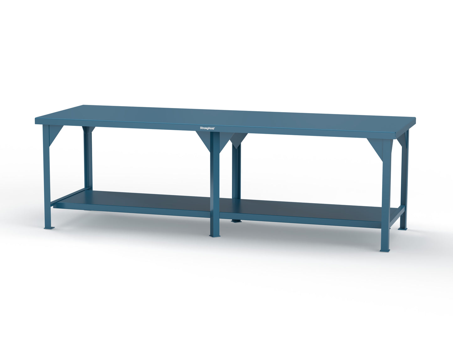 Extreme Duty 7 GA Shop Table with 1 Shelf - 108 In. W x 36 In. D x 34 In. H - T10836-5010
