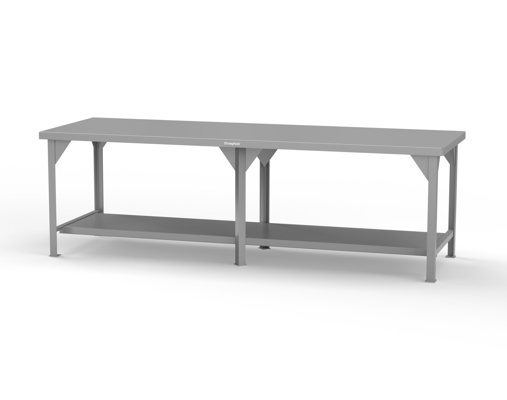 Extreme Duty 7 GA Shop Table with 1 Shelf - 108 In. W x 36 In. D x 34 In. H - T10836-7037