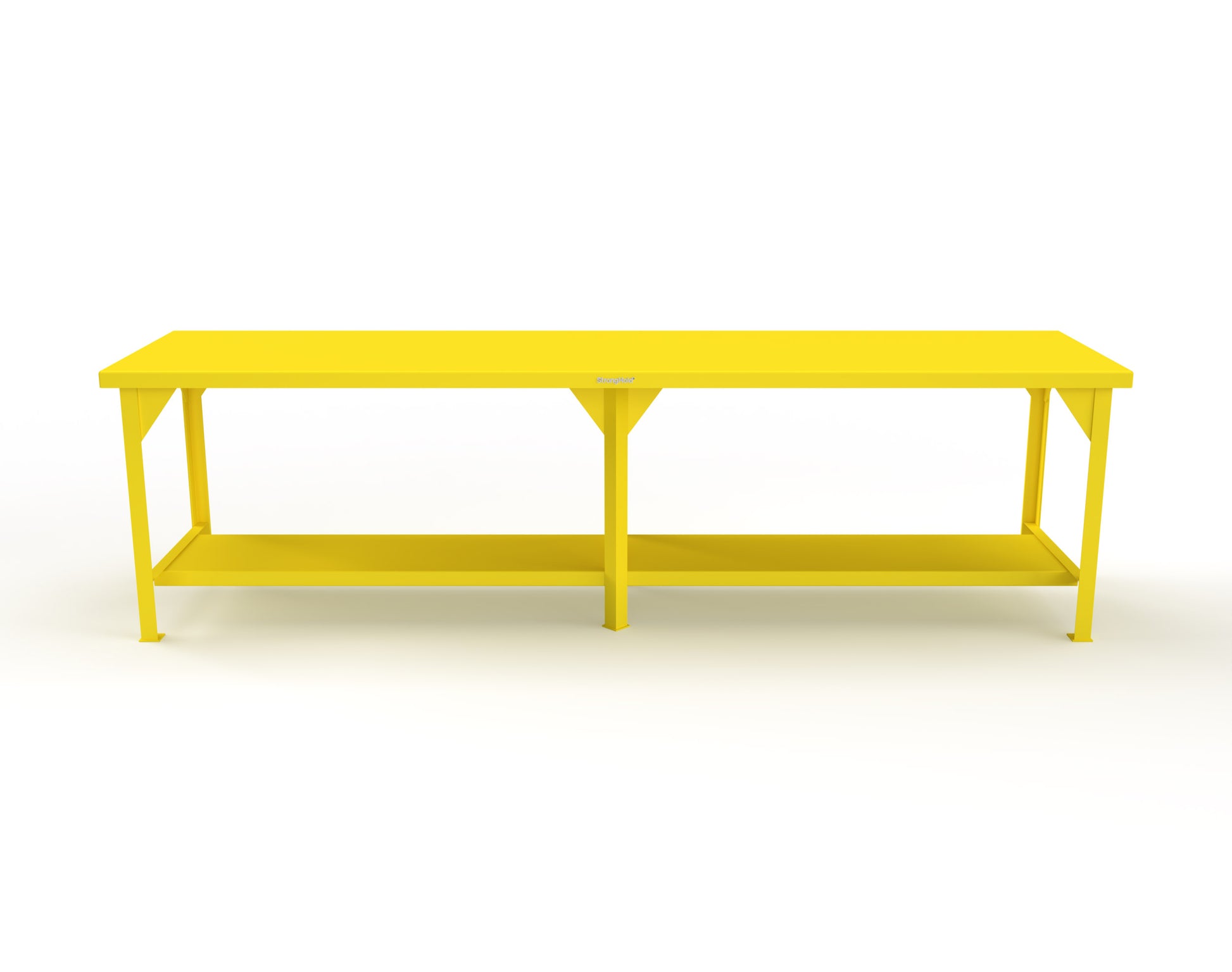 Extreme Duty 7 GA Shop Table with 1 Shelf - 120 In. W x 30 In. D x 34 In. H - T12030-1023
