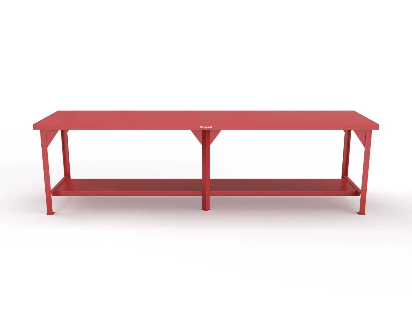 Extreme Duty 7 GA Shop Table with 1 Shelf - 120 In. W x 30 In. D x 34 In. H - T12030-3001