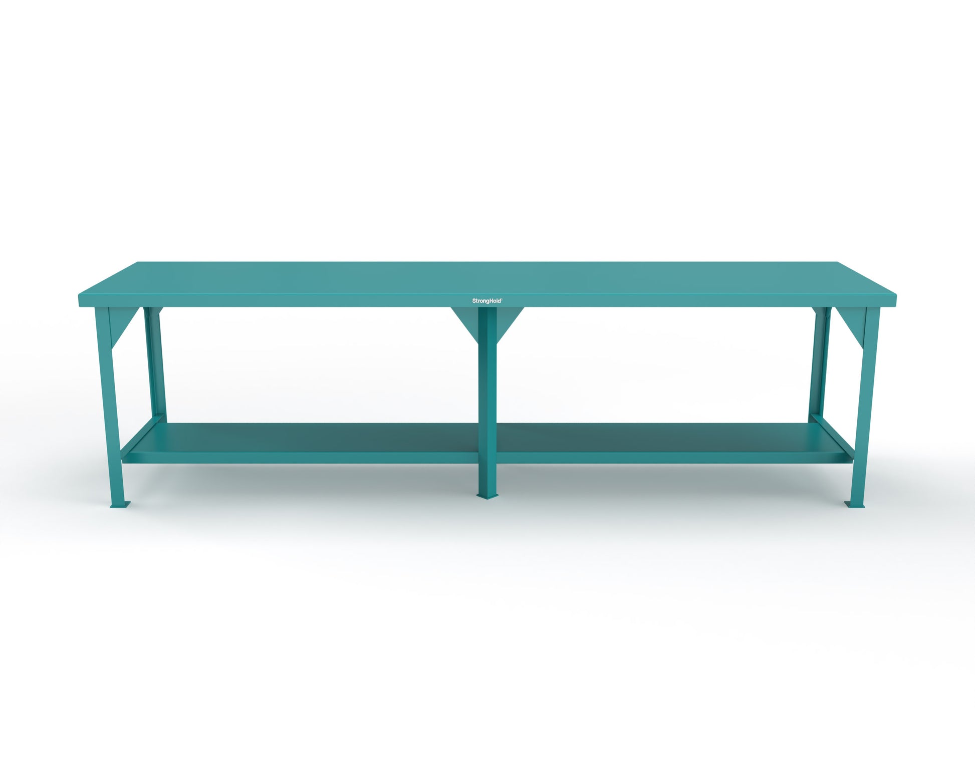 Extreme Duty 7 GA Shop Table with 1 Shelf - 120 In. W x 30 In. D x 34 In. H - T12030-5021