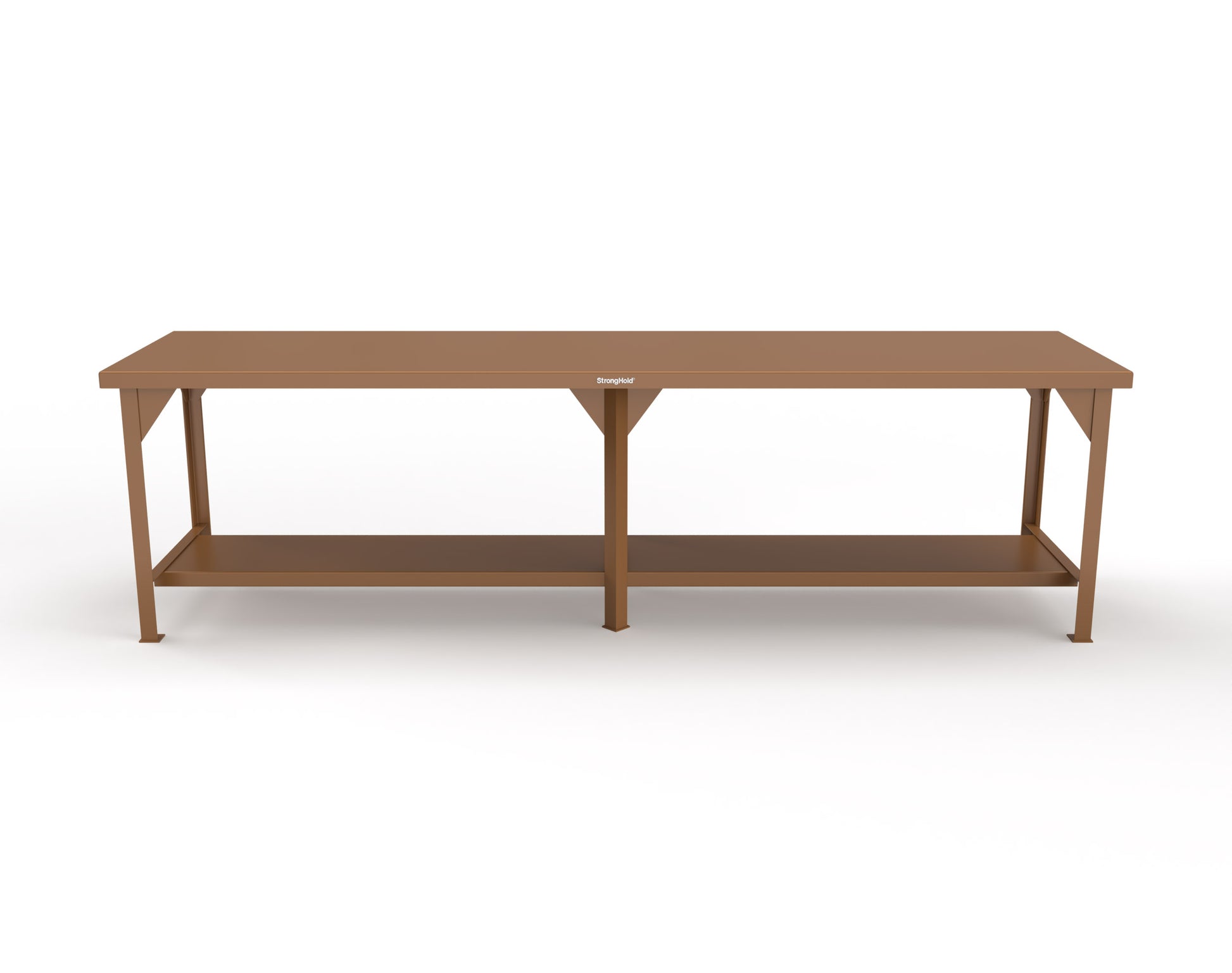 Extreme Duty 7 GA Shop Table with 1 Shelf - 120 In. W x 30 In. D x 34 In. H - T12030-8025
