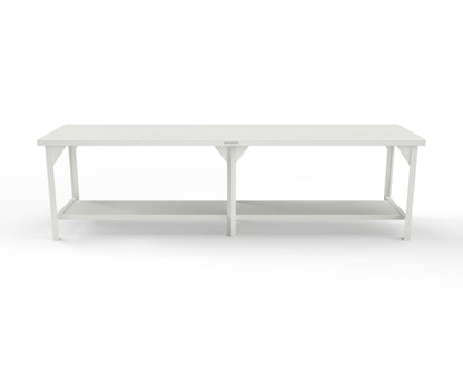 Extreme Duty 7 GA Shop Table with 1 Shelf - 120 In. W x 30 In. D x 34 In. H - T12030-9003