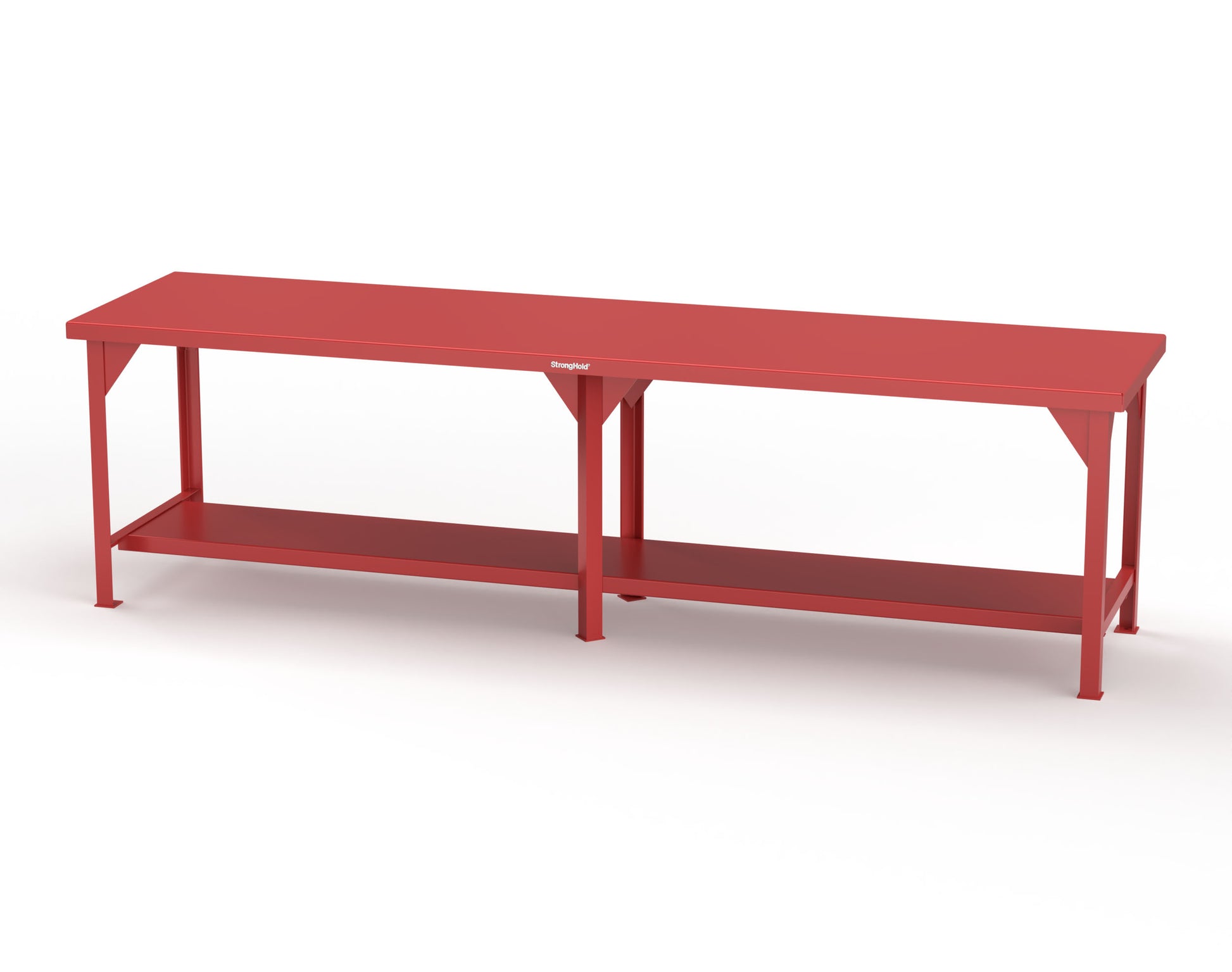 Extreme Duty 7 GA Shop Table with 1 Shelf - 120 In. W x 30 In. D x 34 In. H - T12030-3001