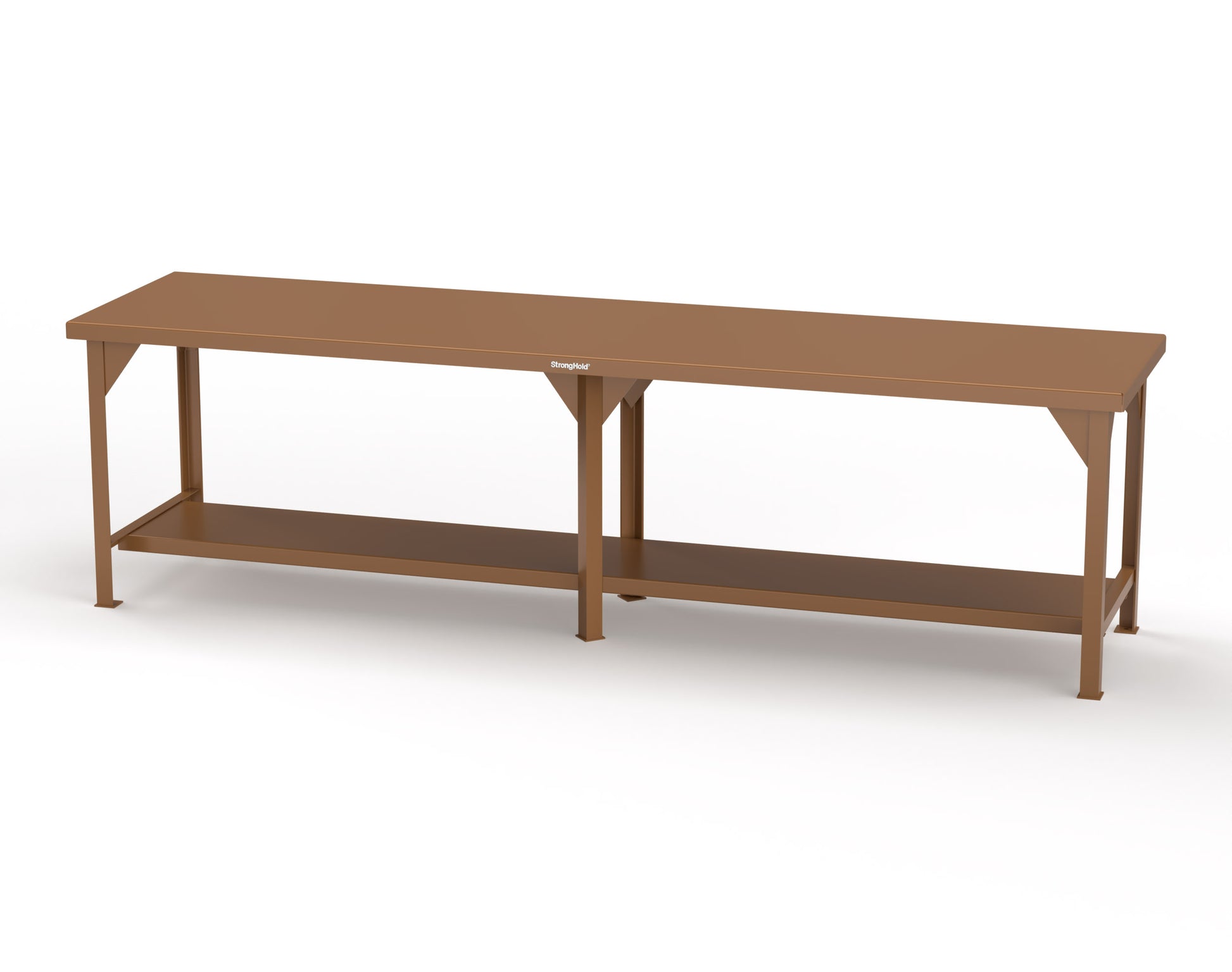 Extreme Duty 7 GA Shop Table with 1 Shelf - 120 In. W x 30 In. D x 34 In. H - T12030-8025