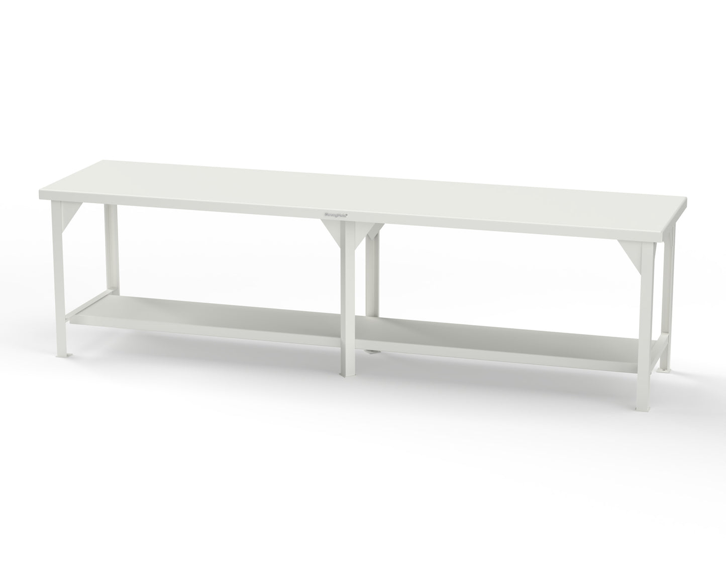 Extreme Duty 7 GA Shop Table with 1 Shelf - 120 In. W x 30 In. D x 34 In. H - T12030-9003