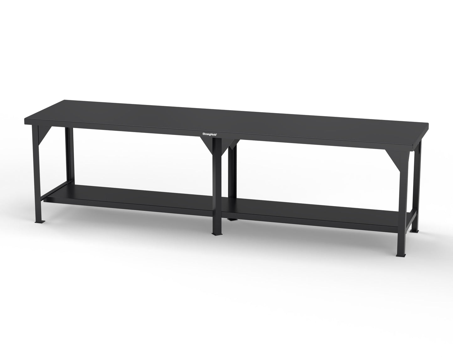 Extreme Duty 7 GA Shop Table with 1 Shelf - 120 In. W x 30 In. D x 34 In. H - T12030-9005