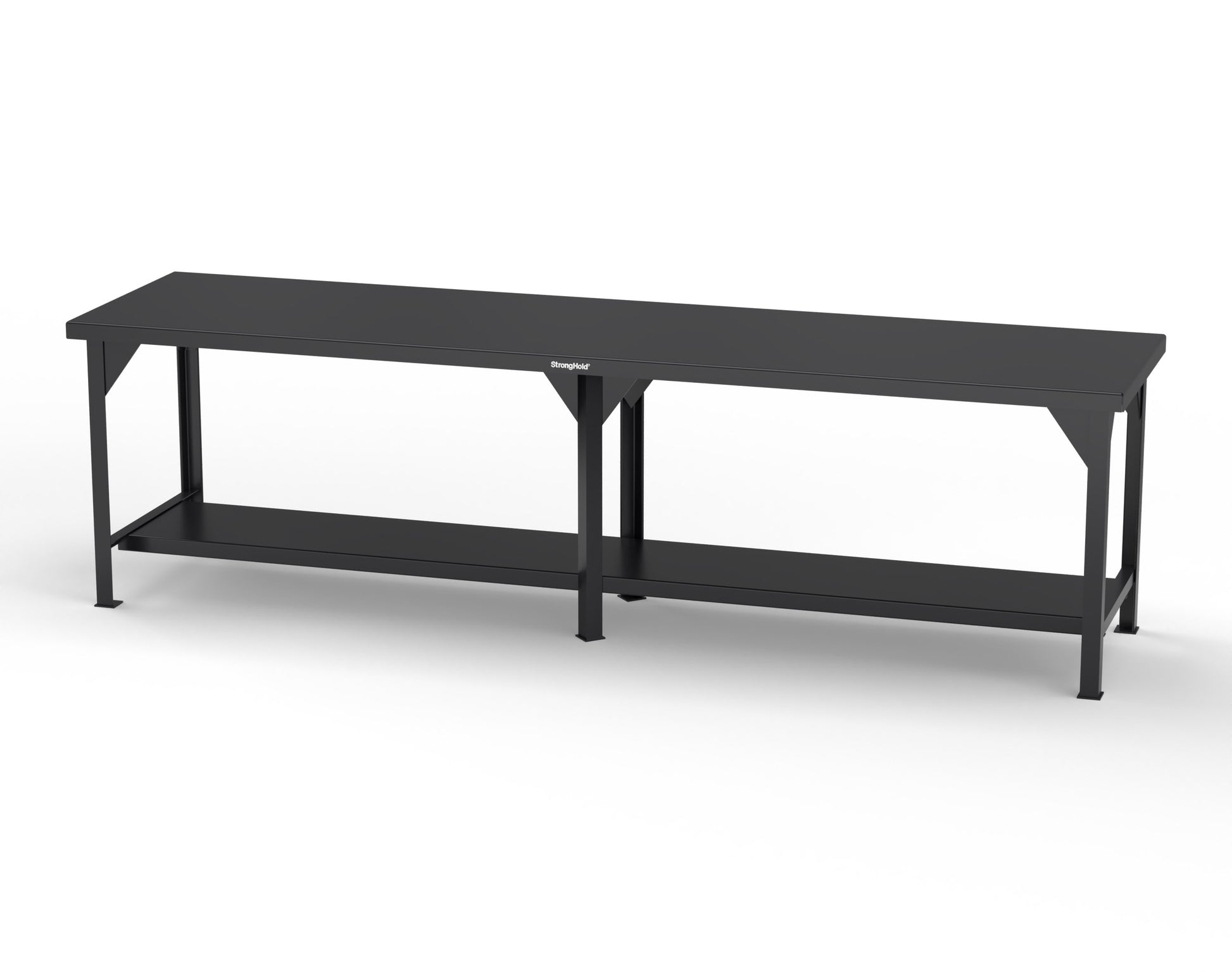 Extreme Duty 7 GA Shop Table with 1 Shelf - 120 In. W x 30 In. D x 34 In. H - T12030-9005