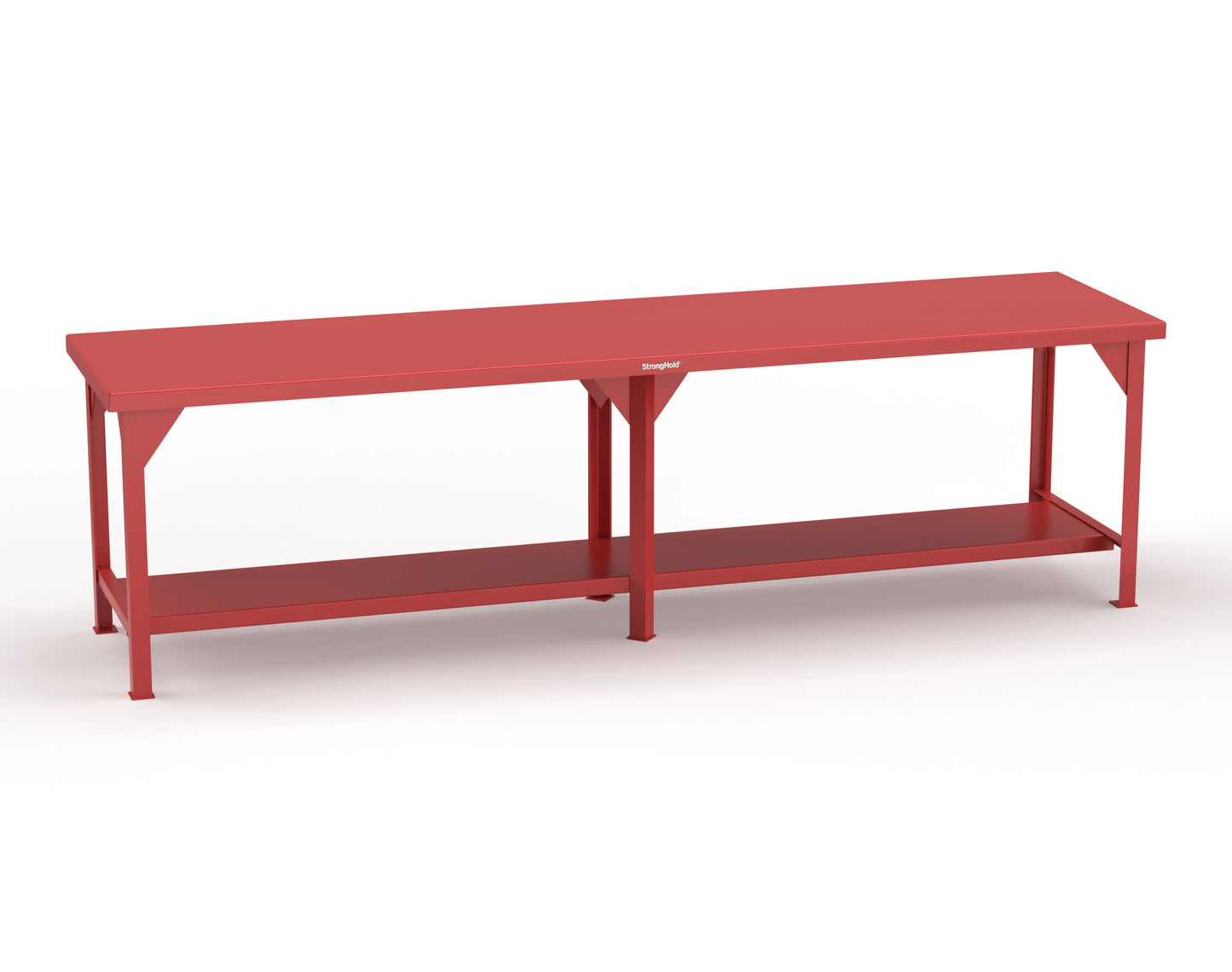Extreme Duty 7 GA Shop Table with 1 Shelf - 120 In. W x 30 In. D x 34 In. H - T12030-3001