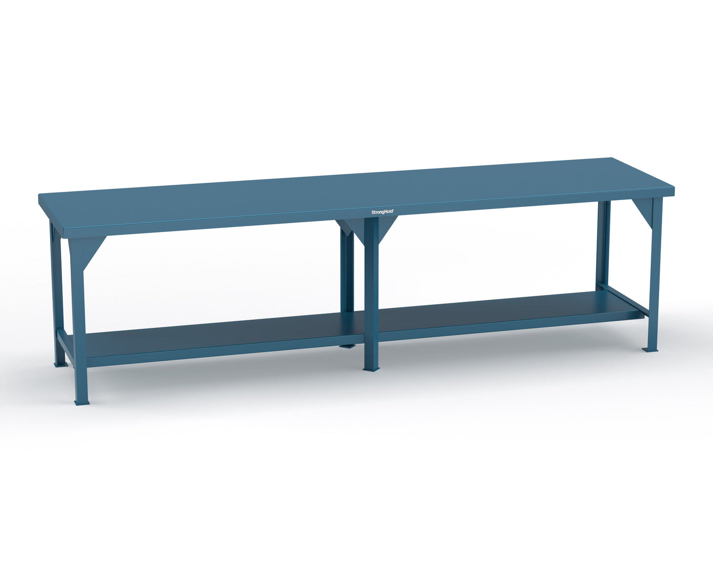 Extreme Duty 7 GA Shop Table with 1 Shelf - 120 In. W x 30 In. D x 34 In. H - T12030-5010