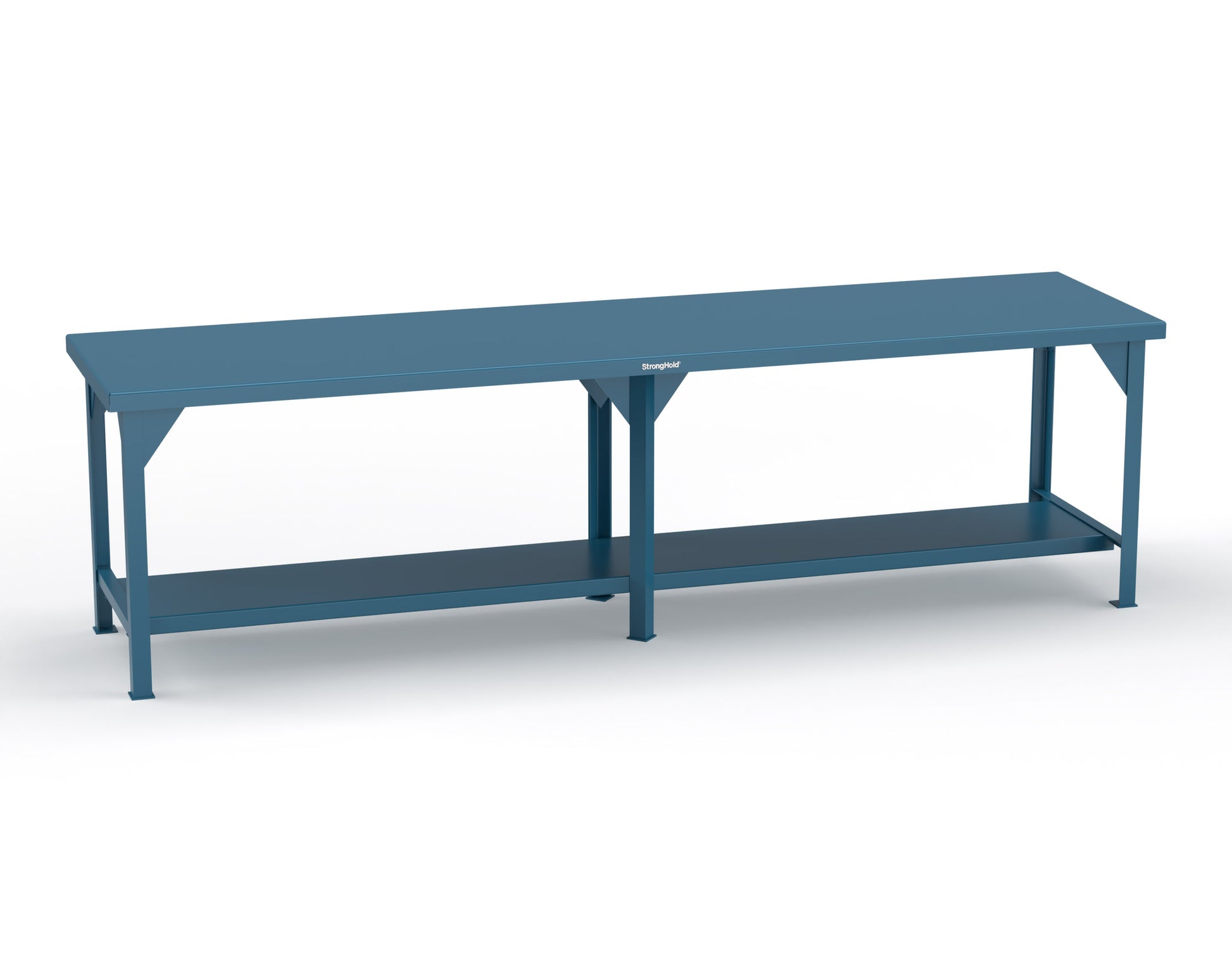 Extreme Duty 7 GA Shop Table with 1 Shelf - 120 In. W x 30 In. D x 34 In. H - T12030-5010