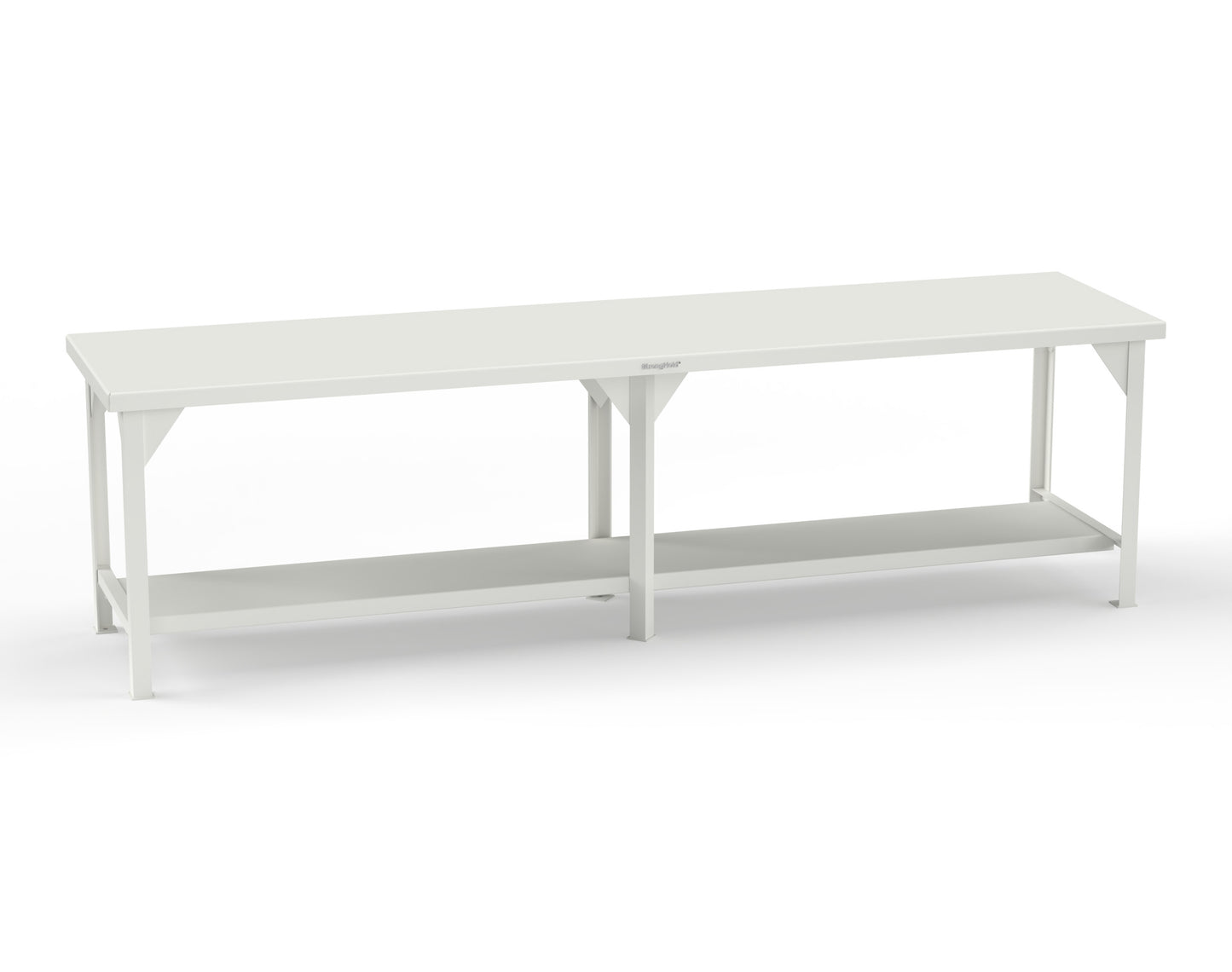 Extreme Duty 7 GA Shop Table with 1 Shelf - 120 In. W x 30 In. D x 34 In. H - T12030-9003
